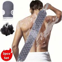 Lưới tắm bọt biển - Làm sạch sâu và trẻ hóa da - Bộ 3 miếng - Nhiều màu - Xem 1