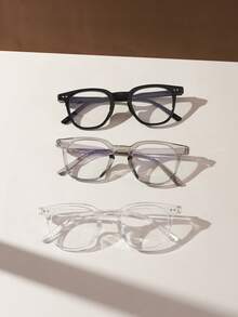 3 PCS Women's Casual Square Frame Light Glasses,Simple Design Lightweight Clear Glasses For Daily Clothing Decor And Everyday Use