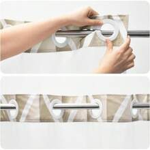 Geometric Wavy Shower Curtain Without Hooks, Double-Layer Shower Curtain With Inner Lining, Soft Polyester Fabric, Fashionable And Simple Style Home Decoration, Bathroom Accessory, 72x75in - 黑色 - 查看 6