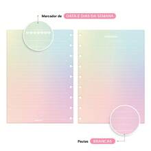 Iscool Disc Notebook Refill Lined Color Candy 100 Sheets 90g Medium - Rainbow - View 4
