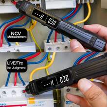 6000 Counts Smart Digital Multimeter, Non-Contact High Precision Voltage Detector Pen, Auto Range, Capacitance, Ohm, NCV Tester