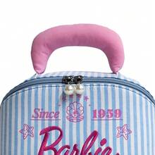Miniso Túi đựng mỹ phẩm sọc Arbie Ocean Series Fresh - Họa tiết Barbie cổ điển kết hợp phong cách đại dương, chất liệu vải canvas cao cấp, thêu tinh xảo và trang trí ngọc trai, ngăn đựng đồ mỹ phẩm thiết yếu di động (1 chiếc) - Nhiều màu - Xem 3