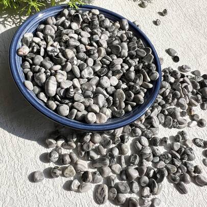 100g High Quality Natural Smooth Small Granules, Picasso Pebbles, Suitable For Vases, Tableware, Candle Holders, Planters, Aquariums, Glass Containers, Etc.