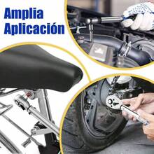 Llave Dinamomtrica 1/4 Pulgadas 5 - 25nm Torqumetro De Trueno 23pcs con Hex, Torx, Junta Universal, Barra de Extensin, Bujas y Adaptadores Para Mantenimiento De Bicicleta, Motocicleta Y Auto - 1/4" - Ver 9