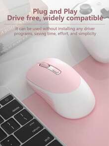 Mouse wireless 2.4G, mouse silențios pentru birou și gaming, potrivit pentru PC și laptop