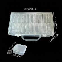 12/15/20/30pcs Transparent Plastic Storage Box - Beads, Jewelry, Supplies - Organizing Solution, Suitable For Self, Students, Friends, Lovers - Back To School Jewelry Box