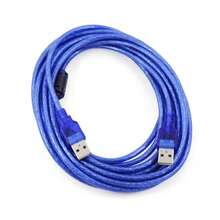 Cable USB 2.0 macho a macho para disco duro de 5 metros - Blanco - Ver 3