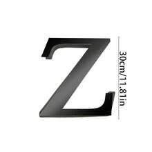 一套黑色亚克力镜面字母墙贴（含EVA背衬，A-Z字母） - 自粘防水字母墙饰，可选高度10/15/20/30厘米。DIY励志语录套装，非常适合圣诞装饰。 - 彩色 - 查看 12