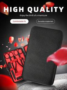 Professional Manicure Pedicure Set, Complete Nail Care Kit With Stainless Steel Nail Clippers, Cuticle Tools And Toenail Nipper, Portable Nail Grooming Kit For Hand Foot Care, Travel Essential, Home Salon Use, Ideal For Women, Men, Nail Technicians, Travelers, Perfect Gift For Christmas, Valentine's Day, Mother's Day