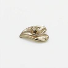波西米亚复古心形柄纽扣，10颗金色和银色金属缝制装饰，适用于连衣裙、外套和DIY工艺品，浪漫服装配饰，混合尺寸（15-25毫米）女士时尚纽扣 - 彩色 - 查看 5