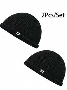 2件套男士穆斯林针织透气库菲帽中东祈祷帽阿拉伯传统头饰斋月庆祝帽 - 2PCS - 查看 29