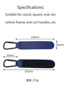 2 Stücke universelle Kinderwagen Haken, Kinderwagen Aufhängevorrichtung aus hochbelastbarem PU-Leder, multifunktionales Kinderwagen Zubehör, tragbare Kinderwagen Taschenhaken