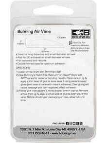 Bohning Co paletas de aire, paquete de 100 piezas, accesorios para tiro con arco, alta calidad y resistencia, mejora la precisión de flechas, ideales para arqueros profesionales y hobby - Rojo - Ver 11