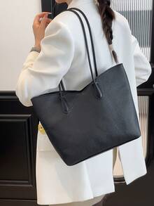 Borsa tote, borsa a spalla, borsa per pendolari da donna, grande capacità, borsa da sottobraccia di nicchia