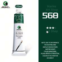Marie's Oil Paints Premium 170ml (5.95-Oz) Tube, Titanium White, Professional All Colors, Oil Drawing Pigments For Canvas Painting, Artist Quality, Good Coverage, Excellent Tinting Strength, Ideal For Artist Beginner Adult Classroom Student - one-size - View 13