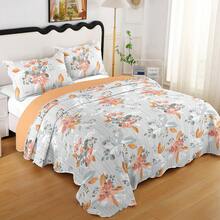 3-Piece Printed Double-Sided Bedspread Kit - Print 12 - View 1