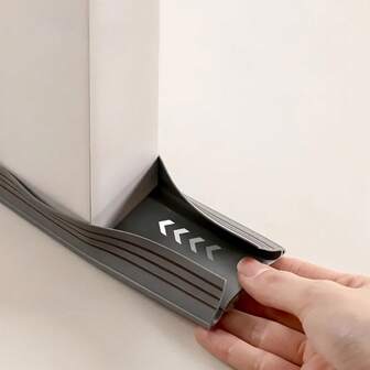1 Roll, PVC Door Seal Strip, PVC Door Bottom Seal Strip, 1 Roll 93cm, With Felt Insulation, Household, Windproof, Protect Door From Water Damage