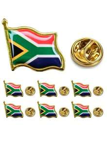 6件/套各式国旗形状金属胸针 - 彩色 - 查看 21