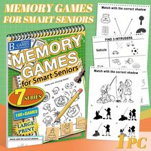 7 Series Memory Games - 100+ Brain-Boosting Puzzles To Enhance Memory, Logic, Attention, And Creativity | Thick Paper, 34 Pages Ideal For Adults, Teens, And Kids | Perfect Gift For Christmas, Halloween, Thanksgiving, Birthdays | Includes Maze, Spot The Difference, Match Shadows, & More!