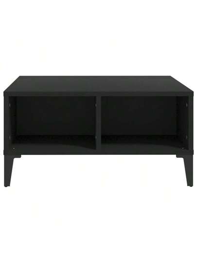 VidaXL Coffee Tafel 60x60x30 Cm, Processed Wood, Zwart view 3