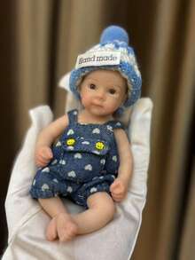 Bambola neonato in silicone platino di dimensioni reali, bambola reborn in miniatura da 6 pollici, bambola in miniatura in silicone per bambini maschi e femmine, anatomicamente accurata, bambola realistica come regalo per bambini - Multicolore - Visualizzare 11