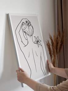 Retrato de pareja en lienzo con arte de línea personalizado, regalo de aniversario personalizado para parejas, novio, novia, arte dibujado a mano personalizado a partir de una foto