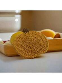 Autumn And Winter Coasters, Insulation Pads, Tea Cup Insulation Pads, Beverage Mats, Table Mats, Coffee Accessories, Thanksgiving Pumpkin Coasters Home Decoration, Hand-Woven Pumpkin Beverage Coasters, Suitable For Autumn Harvest, Thanksgiving Kitchen Table Decoration, Party Gifts