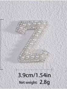 26 miếng dán chữ cái đính ngọc trai có keo dính mặt sau, phụ kiện DIY, miếng dán họa tiết đá quý dùng để trang trí mũ, trang sức, bánh ngọt, đám cưới, ngày Valentine, vương miện pha lê lãng mạn. - Nhiều màu - Xem 29