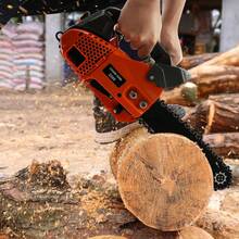 ZhdnBhnos Gas Chainsaw, 2-Stroke 25cc Handheld Gasoline Chainsaw Gas Powered Chainsaw 12'' Portable Sawing Machine Wood Cutting Tools For Home Garden Ranch Farm - Red - View 6