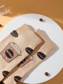 Vớ CREATOR SOCKS 1 đôi, nhiều màu sắc, dài đến bắp chân, hộp quà tặng cho cặp đôi unisex, vớ mềm mại họa tiết cà phê độc đáo, thiết kế sáng tạo lấy cảm hứng từ thực phẩm, thoải mái và đa năng, thích hợp cho sinh nhật, Ngày Valentine, Lễ Phục Sinh, Ramadan, hẹn hò, họp mặt gia đình, tiệc tùng, ngày lễ. - Nhiều màu - Xem 11