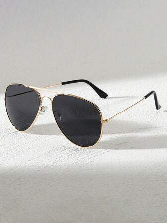 1pc Metal Frog Style Fashion For Men And Women, Summer Beach Glasses
