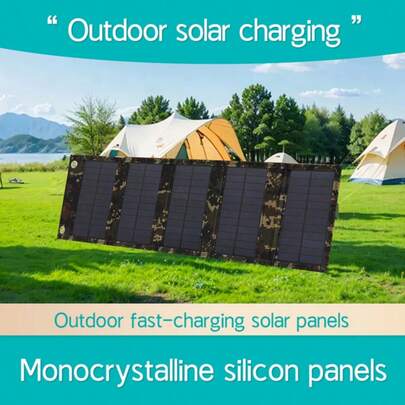 USB Solar Panel Folding Power Bank Outdoor Camping Hiking Phone Charger, Solar USB Charger, Solar Power Bank Portable Charger, Solar Panel Portable, Solar Charger Power Bank, Camping Power Source, Travel Power Supply, Compact Design, Foldable Panel, Weatherresistant Material, Highefficiency Panel, Solar Charging Device
