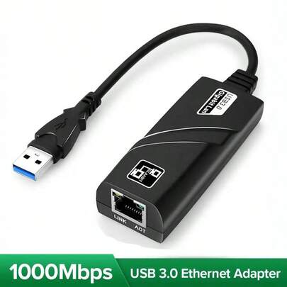 1000Mbps Lan Ethernet Adapter USB3.0 Wired USB To Rj45 Network Card For PC Laptop