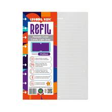 Iscool Disc Notebook Refill Lined Color Candy 100 Sheets 90g Medium - Light Grey - View 1