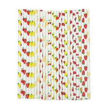 100 قطعة من قش الورق بسلسلة الفواكه المختلطة، قطر 6 مم/0.23 بوصة، طول 197 مم/7.75 بوصة، مناسب للحانات وحفلات المنزل وأعياد الميلاد والنزهات والتخييم والنوادي والمطاعم ومحلات المشروبات - خلط الألوان - مشاهدة 8