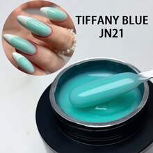 Jillnails 50克中号凝胶延长胶，适用于美甲延长，UV/LED固化，自流平，透明乳白色