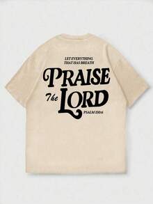 Nuevos artículos populares de 2026Zrgoth: Camiseta de manga corta para hombre, versátil, minimalista, con estampado. |   Tema de los Salmos Bíblicos - Negro - Ver 6