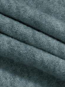 女式灰色圆领休闲针织毛衣 - 綠色 - 查看 6