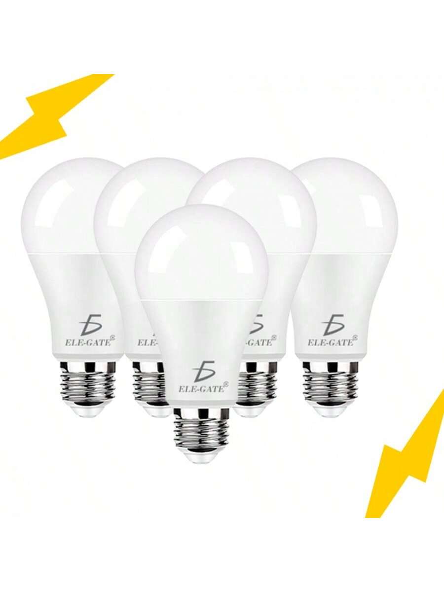 Paquete de 5 bombillas LED de 9W, luz fría de 6500K