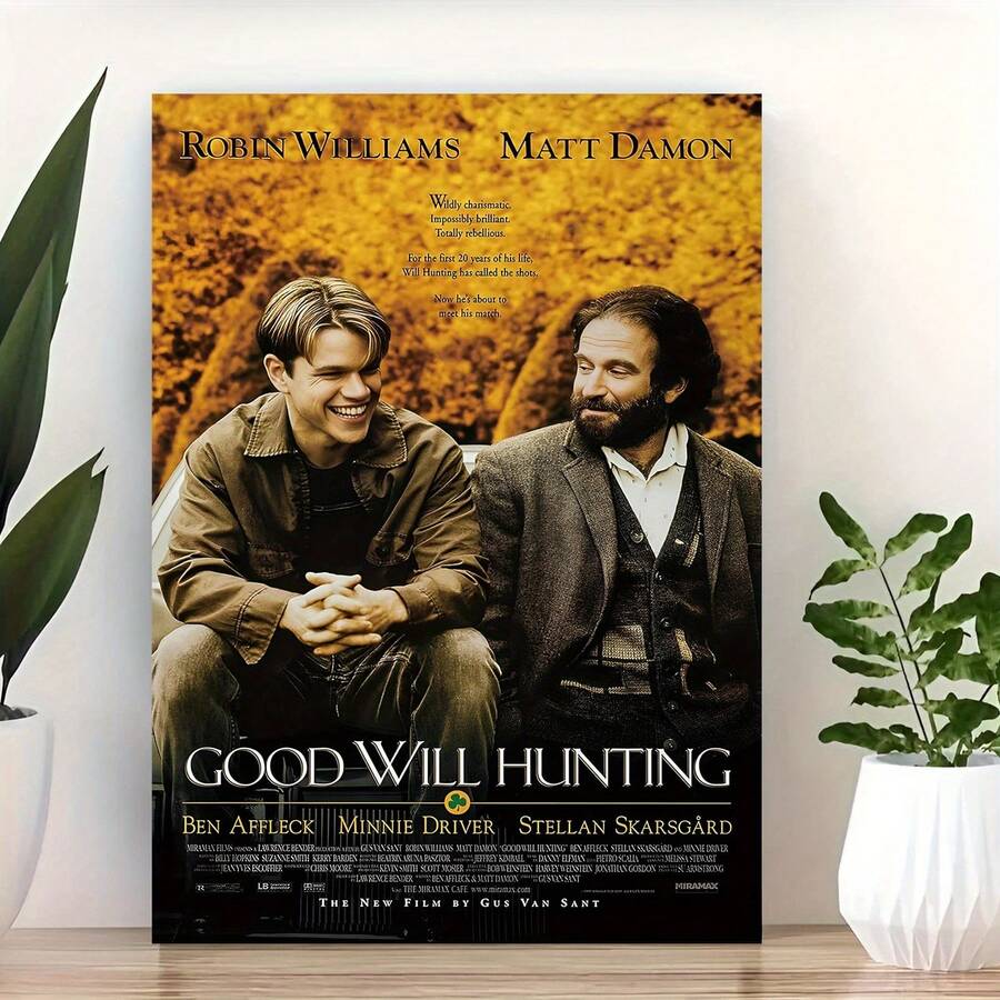 Good Will Hunting Vintage Canvas Wall Art - Frameless 12x18 Inch Movie Poster Print For Living Room Decor - Multicolor - View 1