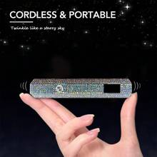 FollowBreak 1 件手持式 LED 显示屏美甲灯，USB 可充电便携式固化灯，适用于凝胶指甲和抛光，适合家庭 DIY - 銀色 - 查看 4