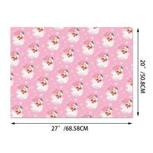 6pcs Pink Christmas Wrapping Paper Exudes A Warm Festive Atmosphere. These Exquisite Wrappers Are Specially Designed For Christmas. With A Soft Pink As The Main Color, They Are Decorated With Cute Patterns Such As Candy Canes, Gingerbread Christmas Trees, Etc.