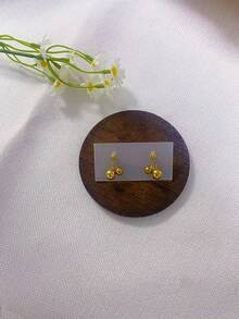 Stainless Steel Waterproof & Fade-Resistant Cute & Delicate Small Cherry Pendant Earrings Necklace Suitable For Women's Daily Wear