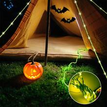 1pc Outdoor Camping Glow Rope Light, Non-Slip Night Boundary, Holiday Decor Rope Light, Battery Box Remote Control, Glow Wind Rope 2-In-1, Camping Party Outdoor Activities