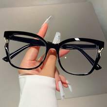 2025 New Retro Women's Fashion Eye Style Dress-Up Glasses, Design Colorful Frame Non-Prescription Glasses UQSU - Đỏ - Xem 4