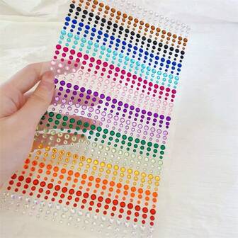 900pcs/1800pcs Rhinestone Stickers Craft Jewelry - Self-Adhesive Rhinestone Jewelry Stickers, Handmade Gemstone Rhinestone Stickers, Shiny Acrylic Heart-Shaped Stickers, Craft Supplies For Children. Suitable For DIY Crafts, Nail Art, Face And Body Decoration - Shiny Acrylic Rhinestones For Jewelry Making, Hair Accessories, Handicraft Materials, Craft Rhinestones, Crystal Decorations For Crafts, Gifts And Decorations. Vibrant Designed Stickers | Face Adhesive, Face Gem Stickers