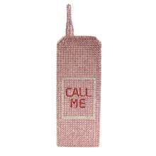 Women Funny Cellphone Shape Rhinestone Clutch Purse Cute Crystal Handbag Novelty Diamond Evening Bag For Party Prom - 粉色 - 查看 4