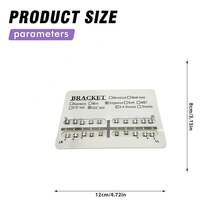 牙科正畸托槽 超薄直丝弓金属托槽 带钩/无钩选项 用于标准正畸治疗 - 彩色 - 查看 10