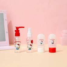 Miniso Sanion Hello Kitty Portable Travel Set (4-Piece) - Adorable Design, Practical Sub-Packaging, Perfect Companion For Travel And Business Trips(4 PC) - Multicolor - View 3