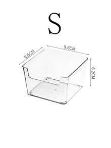 1/7pcs Transparent Multi-Purpose Drawer Organizer Box Set - Bathroom, Vanity, Cosmetics, Bedroom, Kitchen, Office Storage - Multicolor - View 12